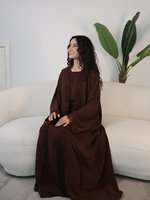 4 couleurs disponibles, robe Abaya musulmane modeste pour femmes, style Dubaï, dentelle perlée, ensemble 3 pièces, hijab intérieur, Ramadan, Eid