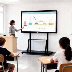 Tablero inteligente de 75 pulgadas, pantalla táctil 4K, pizarra blanca, pantalla plana interactiva para enseñanza escolar, educación - Product Image 6