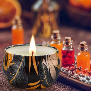 ชุดของขวัญเทียนหอมหรูหรา ทำจากขี้ผึ้งถั่วเหลืองธรรมชาติ 6 ชิ้น น้ำหนัก 5.65 ออนซ์ เทียนอโรมาเธอราพี ใช้งานได้นาน 40-60 ชั่วโมง เหมาะสำหรับเทศกาลวันหยุดและเทศกาลดีวาลี - Product Image 6