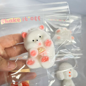Juguetes Blandos de Silicona Clásicos Unisex de Oso y Ratón, Lindos Animales para Aliviar el Estrés, Juguetes de Plástico de Rebote Lento - Product Image 3