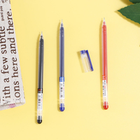 Bolígrafo de Gel de Plástico de Alta Capacidad de 0.5 mm, 1200 Metros de Longitud de Escritura, para Exámenes, Oficina, Material Escolar, Suministros de Papelería, Paquete de 12 Unidades