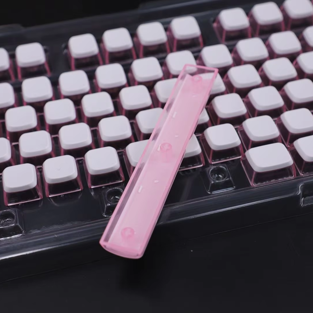 122-Key Translucent Mechanical Keyboard Keycaps Double Skin with Milk Pudding ASA Height PBT Plus PC Material