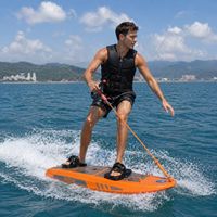 Planche de surf électrique de sauvetage XJL-18 avec grande boîte de rangement, capacité de transport de 100 kg, puissance de 10 kW, vitesse de 55 km/h, étanche pour les lacs et les rivières
