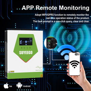 SUYEEGO Nouveau Design <span class=keywords><strong>4500</strong></span> w 4.5kw 24vdc Onduleur solaire hybride à onde sinusoïdale pure Mppt <span class=keywords><strong>4500</strong></span> <span class=keywords><strong>Watt</strong></span> Onduleur pour la maison Garantie de 2 ans - Product Image 6