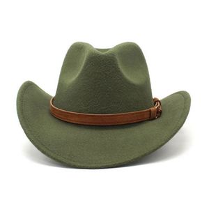 Sombrero Vaquero Clásico de Fieltro para Hombre, Estilo Americano, con Borde Enrollable, Varios Colores, Casual, Ecológico, Venta al Por Mayor - Product Image 2
