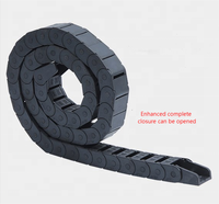 Chaîne de guidage en nylon pour machine-outil H25 * 57 H25 * 77, chaîne à fentes renforcée, pont en plastique, guide-câble flexible