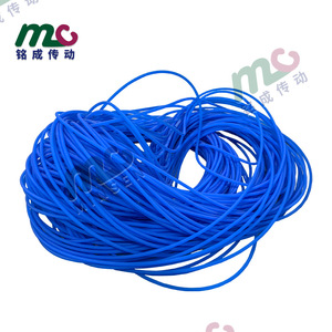 Correa Redonda de PU de Grado Alimenticio con Superficie Rugosa Azul, Correa de Transmisión Tipo O, Correa Redonda de Unión de Poliuretano en Forma de Anillo - Product Image 3