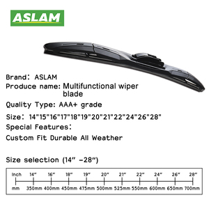 Spazzola ibrida disossata per auto-tergicristalli in gomma naturale compatibile con Prius VW Skoda CRV Acura - Product Image 3