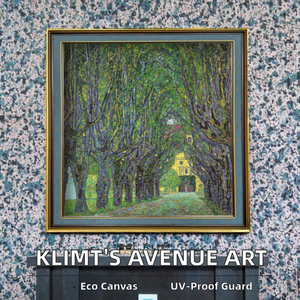 Riproduzione della Pittura Astratta di Gustav Klimt 'Avenue Park Kammer Castle' - Stampa su Tela Ecologica Resistente ai Raggi UV - Product Image 3