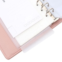 FB TK vente chaude 8 pièces poches de reliure taille A6 avec 6 trous pour 6 dossiers de reliure à anneaux pour classeur à 6 anneaux sacs à feuilles mobiles