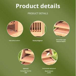 Milieuvriendelijke duivennestcombinatie, renkooi voor duivenfokkerij, grote houten buitenkooi, wandlamp - Product Image 5