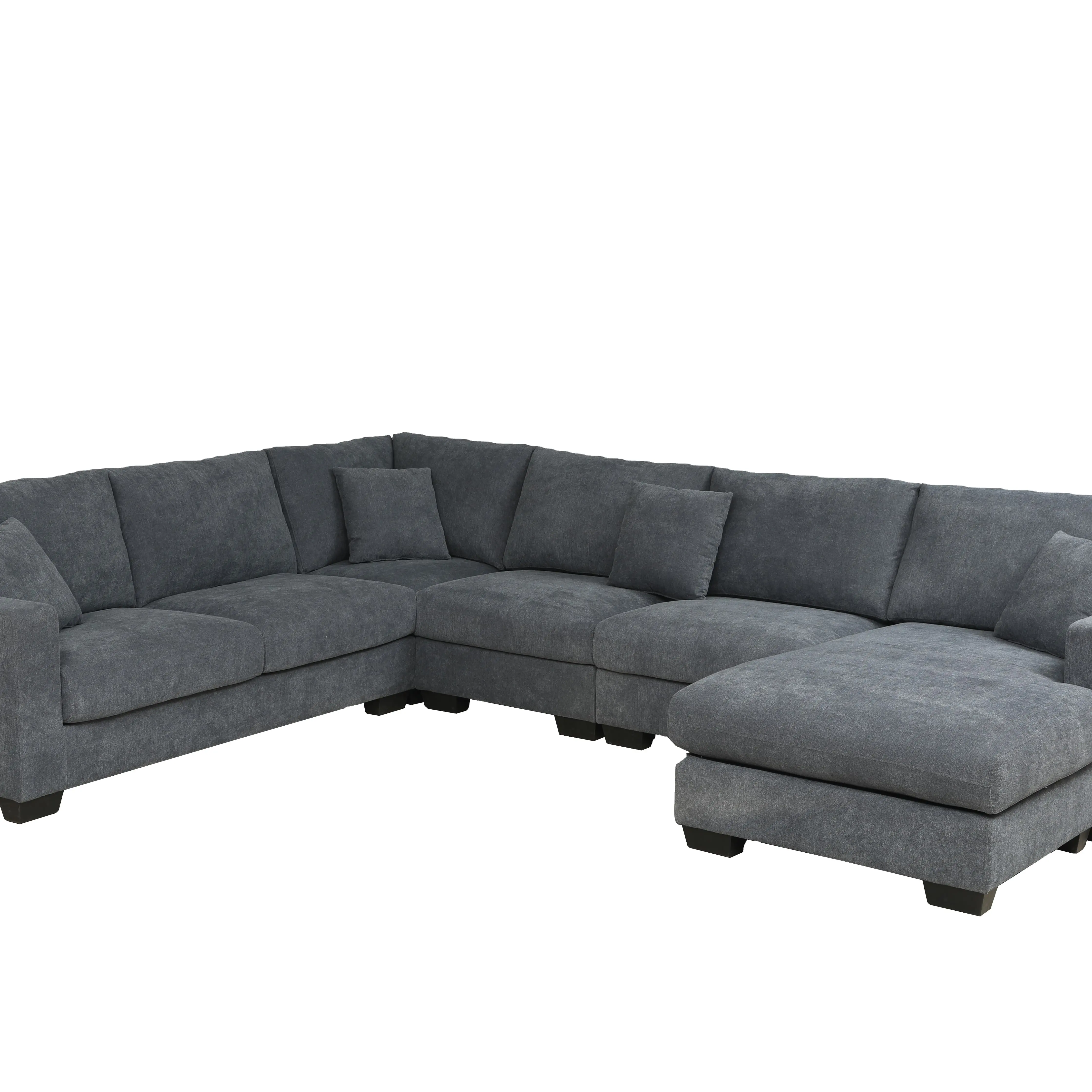 Sofá de sala de estar em forma de l, novo design moderno com preço competitivo