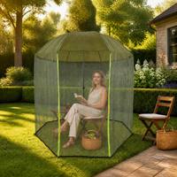 Extérieur Anti-Moustique Net Soleil Parapluie Tente Respirant Essentiel pour Camping Randonnée Pêche