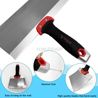 Ensemble de 5 spatules à mastic : 3 grattoirs en aluminium, grattoir à peinture de 6 pouces et spatule à peinture de 3 pouces, pour la réparation des murs et la décoration intérieure