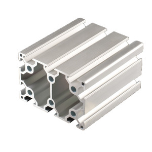 Profilés en aluminium industriels en stock – Profilé en aluminium standard européen 6090 6063-T5, oxydation argentée blanche, découpe facile - Product Image 5