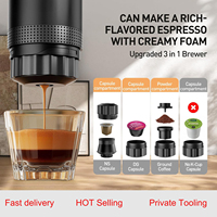 Machine à expresso de voyage USBC auto-chauffante, chargement TYPE-C, cafetière portable, café en poudre, petite et grande machine à expresso à capsules