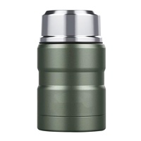 Nouvelle boîte à lunch isotherme portable grande capacité, épaisse, résistante aux chutes, double paroi en acier inoxydable, maintien au chaud 12-24 heures