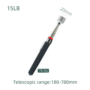 ชุดเครื่องมือแม่เหล็กแบบยืดหดได้ 1.5 ถึง 3 ปอนด์ พร้อมไฟฉายกระจกทรงกลมและสี่เหลี่ยม กระเป๋าเก็บของ ชุดตรวจสอบซ่อมรถยนต์ - Product Image 3