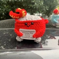 Boîte d'extincteur au crochet mignon en tricot fait à la main décoration benne à ordures amusant cadeau inspirant décor à la maison