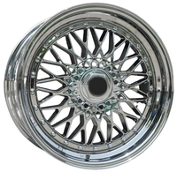 Rines de Aluminio Forjado de Alta Resistencia JG de 17-22 Pulgadas para Autos, Diseño de Malla Cromada, Serie 3, 5 y 7, Rines de Alto Rendimiento, Estándar JWL VIA