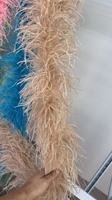 Prêt à expédier – Boa en plumes d'autruche de 10-15 cm, 33 couleurs, avec bordure en plumes, accessoires vestimentaires
