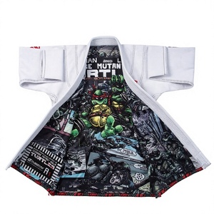 Kimono de Jiu Jitsu BJJ Sublimado Personalizado OEM, 350GSM, Tejido de Perlas, Algodón Transpirable y Ligero, Uniforme para Entrenamiento y Competencia - Product Image 5