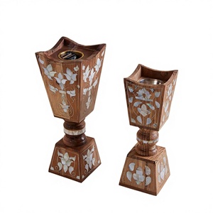 Brûleur d'encens en bois d'acacia naturel, écologique, durable, de qualité supérieure, décoration d'intérieur, parfum personnalisé - Product Image 3
