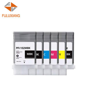 FULUXIANG Compatible PFI102 PFI-102 PFI 102 pour cartouche <span class=keywords><strong>d</strong></span>'encre pour <span class=keywords><strong>Canon</strong></span> IPF500 IPF510 IPF610 IPF700 IPF <span class=keywords><strong>700</strong></span> 710 imprimantes - Product Image 1