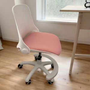 Ergonomic Rotatable Lifting <strong>Study</strong> <strong>Chair</strong> with 360-Degree Rotation Foldable Design Mesh Back Plastic Frame for Small Apartments - Product Image 6