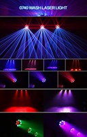 Lumière laser à tête mobile Bee Eye 350W, laser à motifs d'animation RGB 5W, faisceau LED 7x40W, DMX512, éclairage de scène DJ disco, spectacle laser