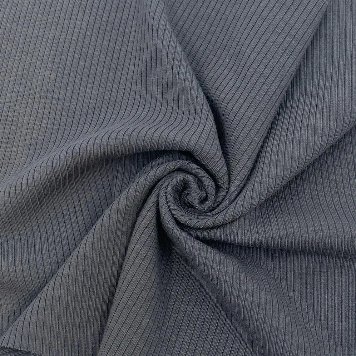 बुनाई रिब कपड़े कस्टम रंग रिसे 95 पॉलिएस्टर 5 स्पैन्डेक्स 310 जीएसएम लाइक्रा को शीर्ष स्वेटर के लिए 4*3 रिब कपड़े