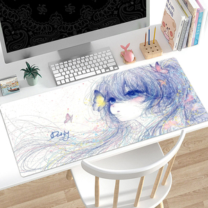 لوحة ماوس مزخرفة بأزهار كبيرة الحجم مخصصة، مقاومة للماء، مانعة للانزلاق، مع حواف معززة - Product Image 2