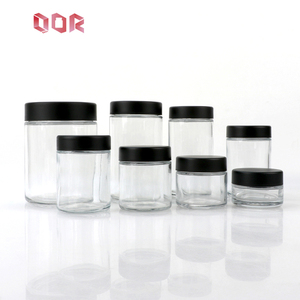Frascos de Vidrio Transparente de Diferentes Tamaños, 100 ml/120 ml, Forma Cilíndrica, Recipientes de Almacenamiento de Grado Alimenticio con Tapas de Rosca Negras - Product Image 2