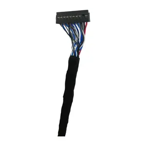 Conector de exibição universal personalizado de alta qualidade, conjunto de cablagens, cabo lvds para lcd