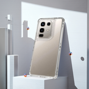 3 trong 1 Nam Mỹ Bán hàng nóng Trong Suốt TPU trường hợp điện thoại cho Infinix Lưu ý 50 Pro chống thả và sốc điện thoại di động <span class=keywords><strong>Cover</strong></span> quay lại - Product Image 2