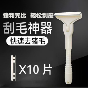 Herramienta manual de afeitado de plástico para eliminar el pelo de cerdos, para uso doméstico en las patas de cerdos. - Product Image 3