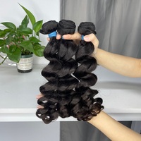 DiLuxe Hair Top brut plus épais, cuticule dessinée, cheveux humains alignés, faisceaux de vague de corps, cheveux non traités, produits chimiques gratuits, vente en gros