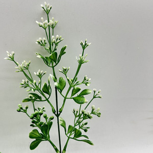 Small <strong>White</strong> Flower <strong>Bouquet</strong> with <strong>Green</strong> Simulation Plant Christmas Easter Halloween Gifts for <strong>Weddings</strong> <strong>and</strong> Valentine's Day - Product Image 6
