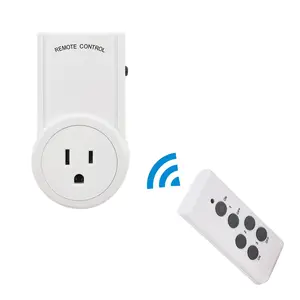 Wireless Remote Control Outlet Kit Switch Socket UK Plug for Lights and Household Appliances,Plug and Go, with 30m Range