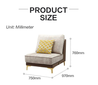 21792 3 und 2-Sitzer China Contemporary Cushion Fabric Schnitts ofa