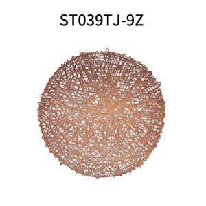 Wholesale Luxury Contemporary Eco-Friendly PVC <b>Silver</b> Placemats & <b>Coasters</b> for Home Kitchen Dining Table Restaurants - Product Image 2