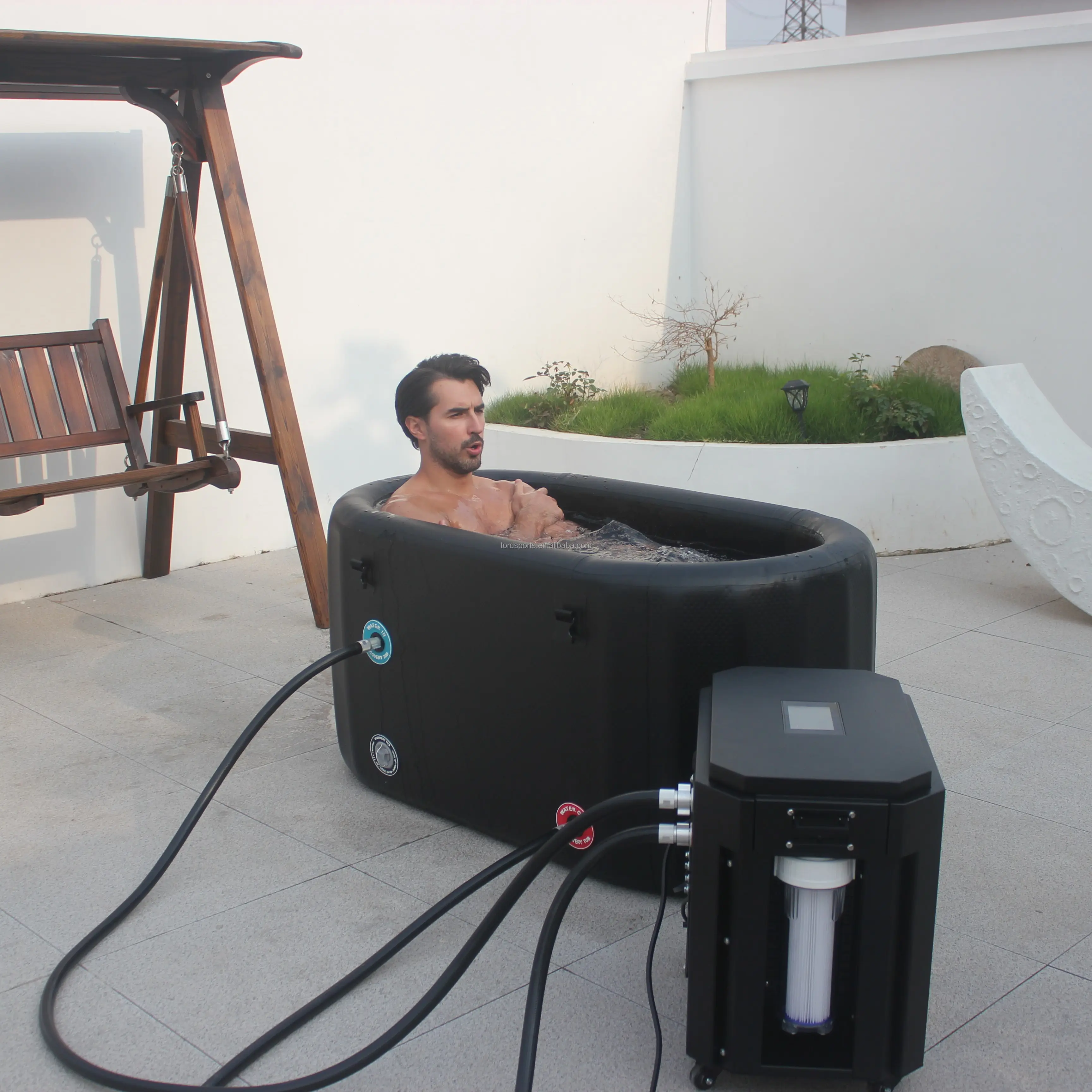 Venda quente de equipamentos de banho de gelo de recuperação esportiva, resfriador de mergulho a frio com preço barato para recuperação de atletismo