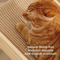Griffoir pour chat en sisal, style simplicité, durable et résistant à l'usure, grand modèle vertical en forme de L, pour affûter les griffes