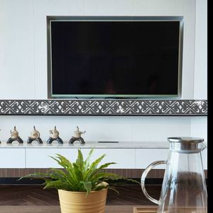 Wholesale Wall Mirror <b>Stickers</b> Decorative Pieces Acrylic Mirrors Stainless Steel <b>Sheets</b> Waistline <b>Sticker</b> Home Decoration - Product Image 3