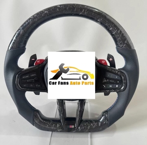 Nuevo Volante de Fibra de Carbono Forjado de Alta Calidad para <span class=keywords><strong>BMW</strong></span> X3 X5 CS, Ensamblaje de Volante Modificado con Cuero - Product Image 1