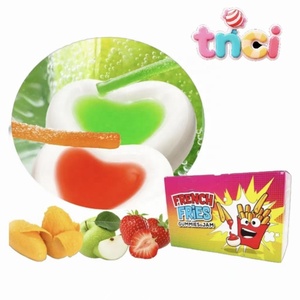 Gomitas con forma de papas fritas al <span class=keywords><strong>por</strong></span> <span class=keywords><strong>mayor</strong></span> con mermelada para mojar, ideales para fiestas infantiles y dulces a granel para tiendas de conveniencia. - Product Image 3