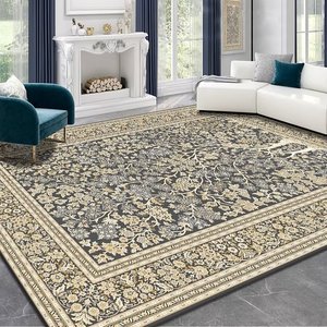 Gambar 3D ukuran besar Turki gaya Amerika karpet ruang tamu pola abstrak Nordik samping tempat tidur lembut Area Tatami karpet mandi dapur - Product Image 1