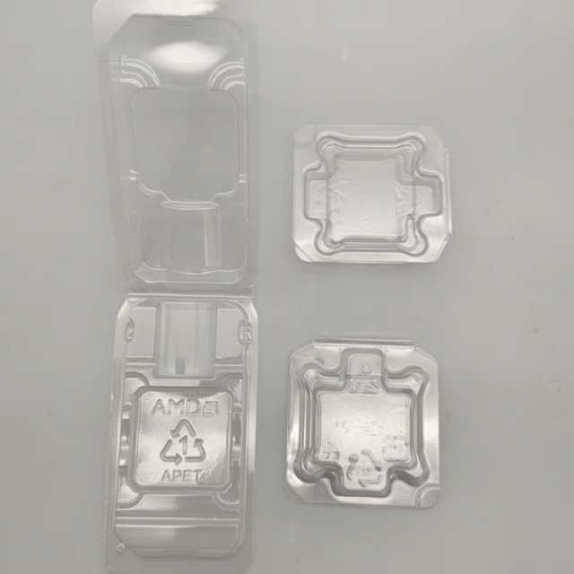 AMD Intel CPU Tray Packaging PET Clamshell Protector for CPUs Blister Process for Consumer Electronics