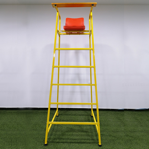Sedia da Arbitro Portatile in Ghisa Resistente ai Graffi, Impermeabile e con Ruote per <span class=keywords><strong>Allenamento</strong></span> di Badminton, Tennis e Pallavolo - Product Image 6