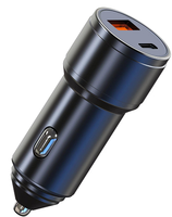 Usine Mini 48W Multi Port Pd Usb-c Charge Rapide En Aluminium Chargeur De Voiture Adaptateur Usb et Type c Téléphone Mobile Chargeur De Voiture Rapide